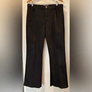 NYDJ black denim flare jeans size 14P new without tags!